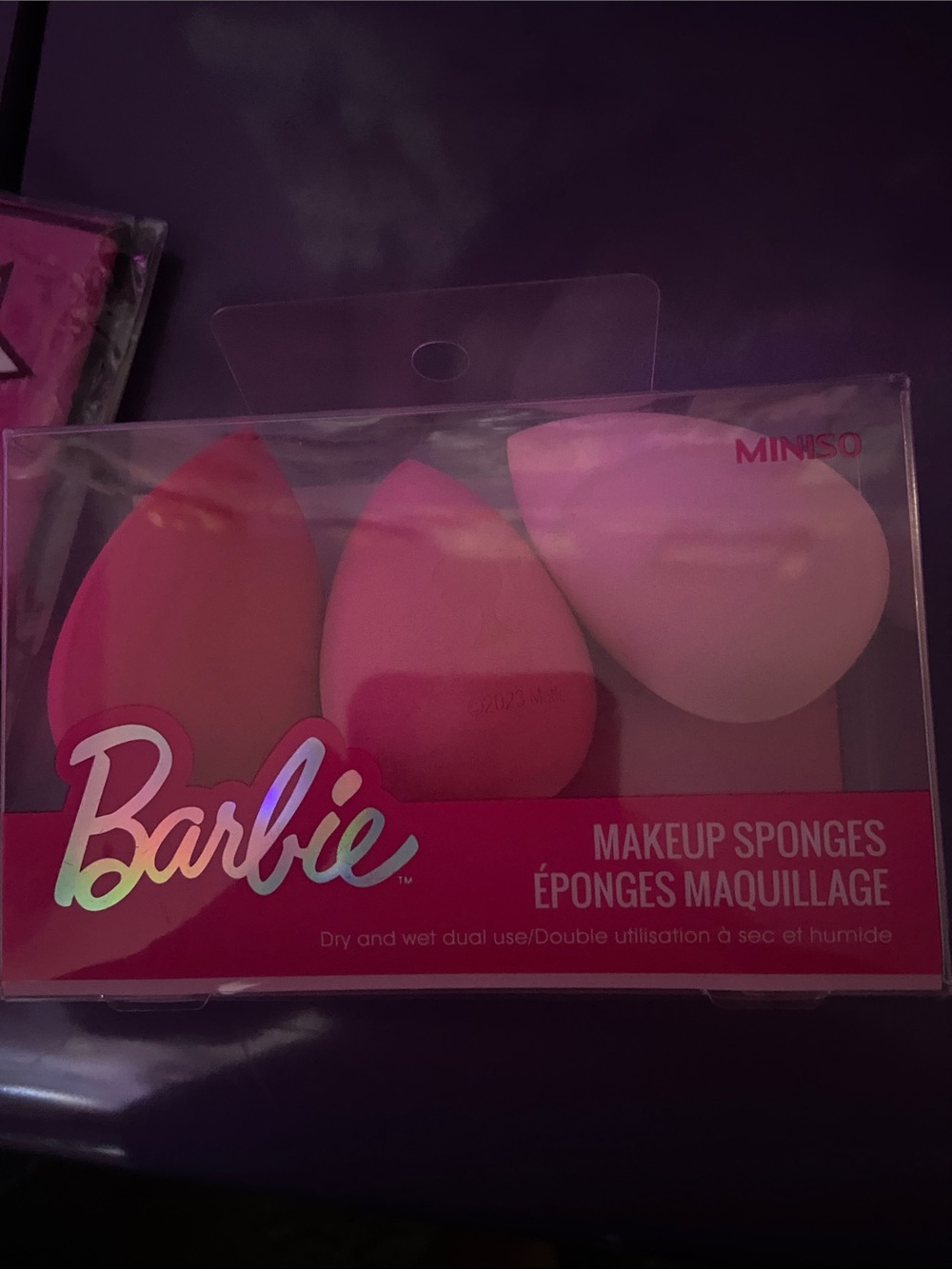 Barbie Pink Gradient Makeup Sponge Set - 3 Pack